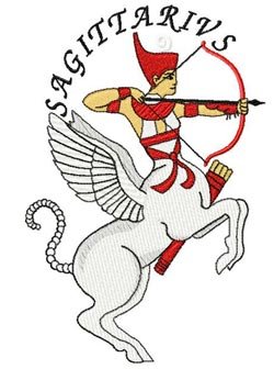 Neith is Sagittarius embroidery design