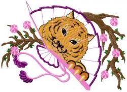 Oriental Fans Applique 004