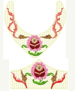 Necklace&Bracelet010 embroidery design