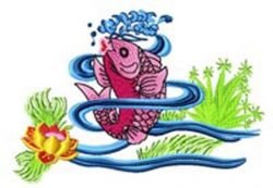 Chinese Fish 008 embroidery design