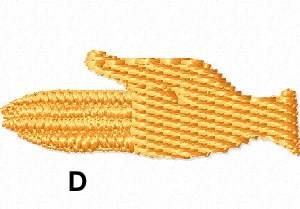 Filled Hieroglyphic letters