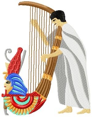 egyptianscenes003 embroidery design