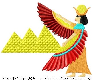 egyptianscenes004 embroidery design