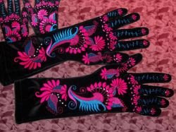 Velvet Party Gloves