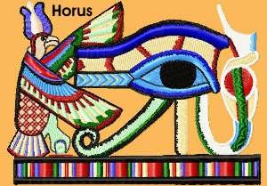 Horus embroidery design