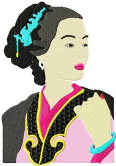 Japanese Beauty 1 embroidery design