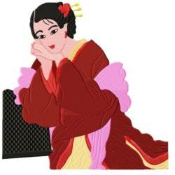 Japanese Beauty 6 embroidery design