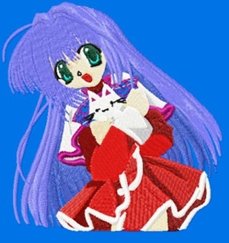 anime embroidery shirt