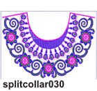 Split collar 030 embroidery design