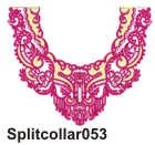 Split collar 053 embroidery design